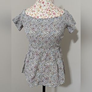 Off the shoulder smocked top